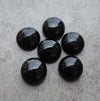 NATURAL BLACK ONYX CABOCHON ROUND SHAPE CALIBRATED GEMSTONES, ALL SIZES AVAILABLE