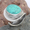 925 SOLID STERLING SILVER NATURAL TURQUOISE GEMSTONES HANDMADE RING, ALL SIZES AVAILABLE