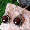 925 SOLID STERLING SILVER NATURAL TIGER EYE GEMSTONE HOOK EARRING