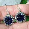 925 SOLID STERLING SILVER NATURAL KYANITE GEMSTONE HOOK EARRING
