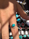 925 SOLID STERLING SILVER NATURAL TURQUOISE GEMSTONES HANDMADE RING, ALL SIZES AVAILABLE