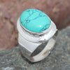 925 SOLID STERLING SILVER NATURAL TURQUOISE GEMSTONES HANDMADE RING, ALL SIZES AVAILABLE