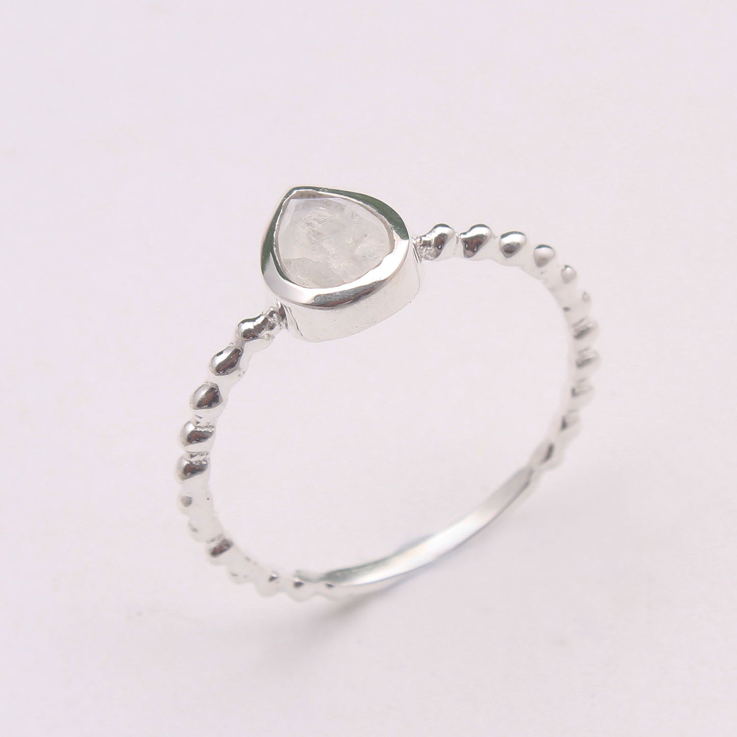925 SOLID STERLING SILVER NATURAL RAINBOW MOONSTONE GEMSTONES HANDMADE RING, ALL SIZES AVAILABLE