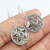 925 SOLID STERLING SILVER NATURAL LABRADORITE GEMSTONE HOOK EARRING