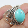 925 SOLID STERLING SILVER NATURAL TURQUOISE GEMSTONES HANDMADE RING, ALL SIZES AVAILABLE
