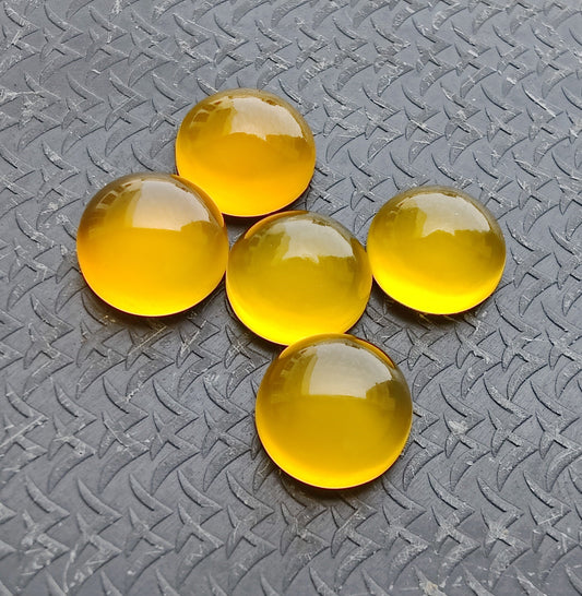 NATURAL MANGO CHALCEDONY ROUND SHAP FLAT BACK CABOCHON CALIBRATED GEMSTONES, ALL CUSTOM SIZES AVAILABLE