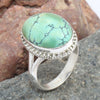 925 SOLID STERLING SILVER NATURAL TURQUOISE GEMSTONES HANDMADE RING, ALL SIZES AVAILABLE