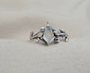 925 Sterling Silver Moonstone Ring Marquise Gemstone Leaf Ring Boho Dainty Jewelry Gift for Her