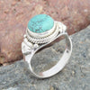 925 SOLID STERLING SILVER NATURAL TURQUOISE GEMSTONES HANDMADE RING, ALL SIZES AVAILABLE