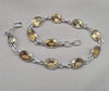 925 Sterling Silver Citrine Bracelet Yellow Gemstone Jewelry November Birthstone Gift for Her