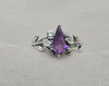 925 SOLID STERLING SILVER NATURAL AMETHYST GEMSTONE HANDMADE RING, BRIDAL RING ALL SIZES AVAILABLE
