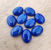 AAA+ QUALITY NATURAL LAPIS LAZULI OVAL SHAPE FLAT BACK CABOCHON CALIBRATED GEMSTONES, ALL SIZES AVAILABLE