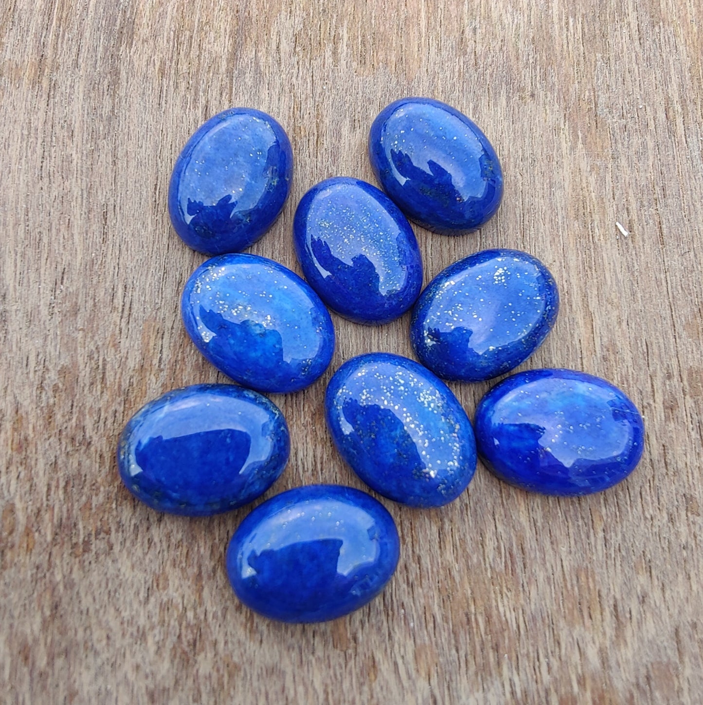 AAA+ QUALITY NATURAL LAPIS LAZULI OVAL SHAPE FLAT BACK CABOCHON CALIBRATED GEMSTONES, ALL SIZES AVAILABLE