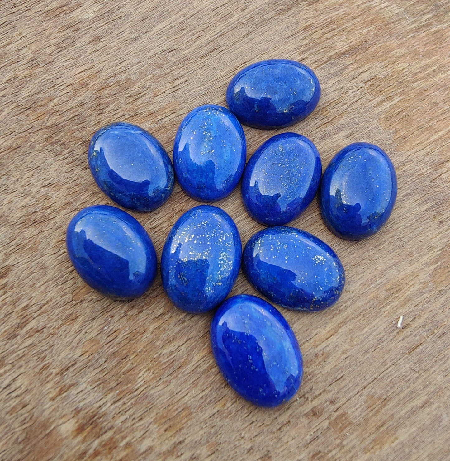 AAA+ QUALITY NATURAL LAPIS LAZULI OVAL SHAPE FLAT BACK CABOCHON CALIBRATED GEMSTONES, ALL SIZES AVAILABLE