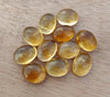 AAA+ QUALITY NATURAL CITRINE CABOCHON OVAL SHAPE CALIBRATED FLAT BACK GEMSTONES, ALL SIZES AVAILABLE
