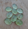 NATURAL PREHNITE OVAL SHAPE CABOCHON FLAT BACK AAA+ QUALITY CALIBRATED GEMSTONES, ALL SIZES AVAILABLE