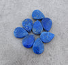 AAA+ QUALITY NATURAL LAPIS LAZULI TEARDROP COIN SHAPE BOTH SIDE FLAT BACK CALIBRATED PEAR SHAPE GEMSTONES, ALL SIZES AVAILABLE
