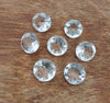 NATURAL CRYSTAL QUARTZ ROUND SHAPE FACETED CUT CALIBRATED TOP QUALITY GEMSTONES, CUSTOM SIZES ALSO AVAILABLE