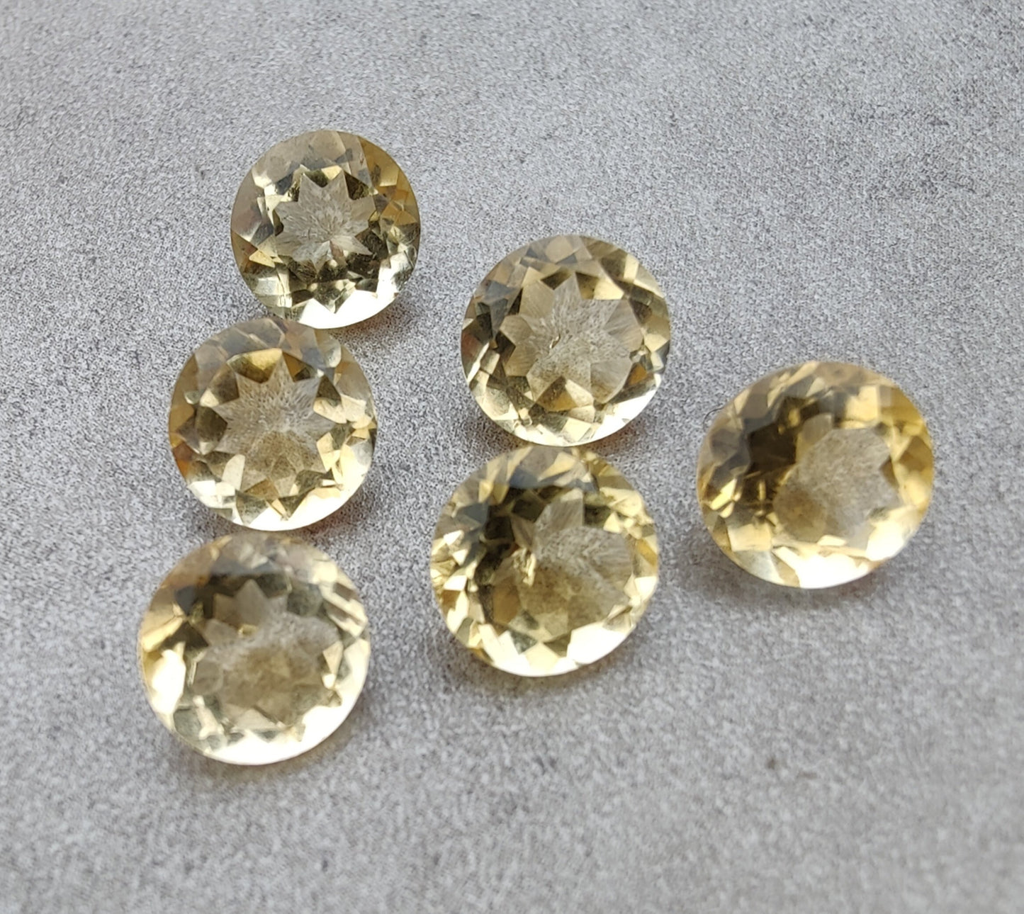 NATURAL CITRINE ROUND SHAPE FACETED CUT AAA+ QUALITY CALIBRTAED WHOLESALE GEMSTONES, CUSTOM SIZES AVAILABLE