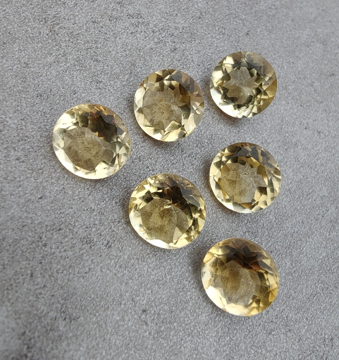 NATURAL CITRINE ROUND SHAPE FACETED CUT AAA+ QUALITY CALIBRTAED WHOLESALE GEMSTONES, CUSTOM SIZES AVAILABLE