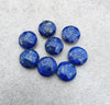 NATURAL LAPIS LAZULI ROUND SHAPE BRIOLETTE CHECKER CUT CALIBRATED WHOLESALE GEMSTONES, ALL SIZES AVAILABLE