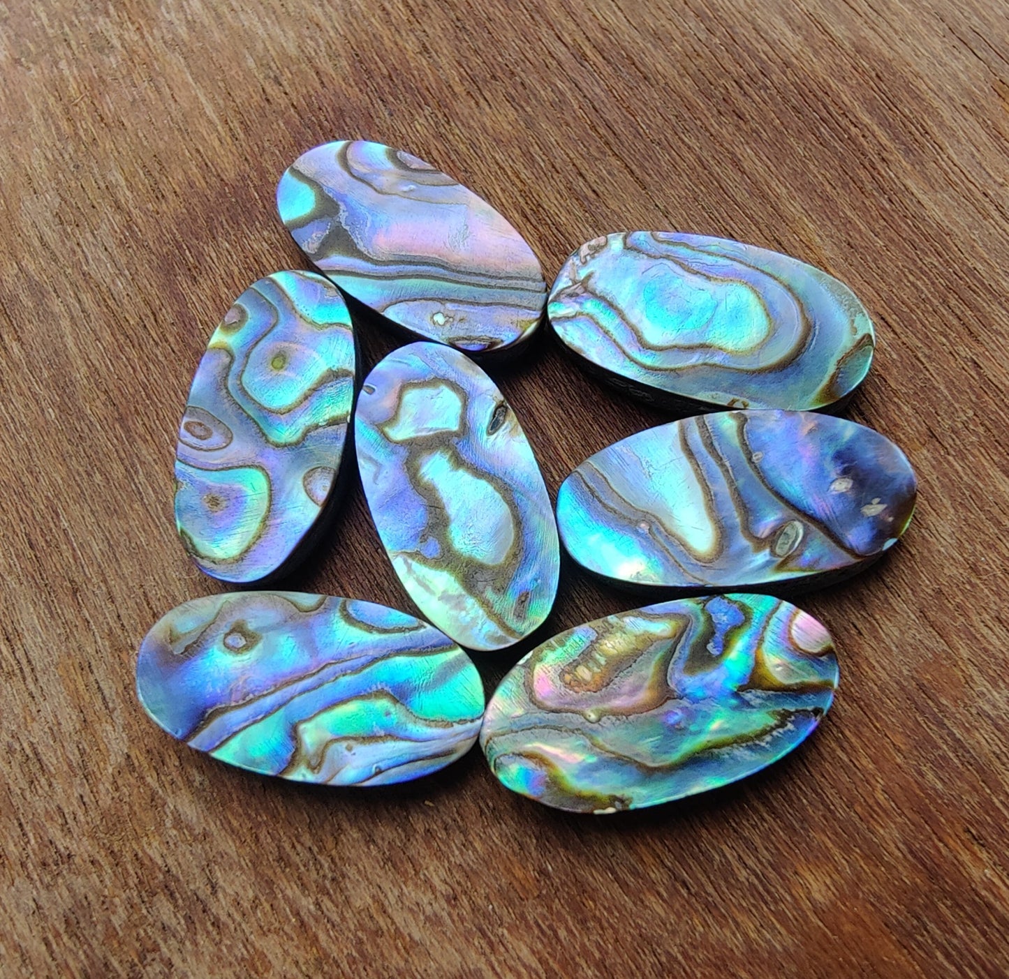 NATURAL ABALONE SHELL CABOCHON FLAT BACK BIG OVAL SHAPE CALIBRATED GEMSTONES, ALL SIZES AVAILABLE