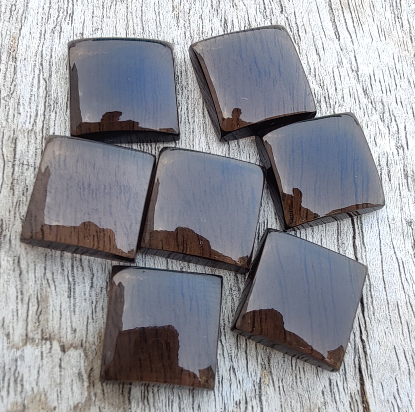 NATURAL SMOKY SQUARE SHAPE CABOCHON FLAT BAK CALIBRATED AAA+ QUALITY GEMSTONES, ALL SIZES AVAILABLE