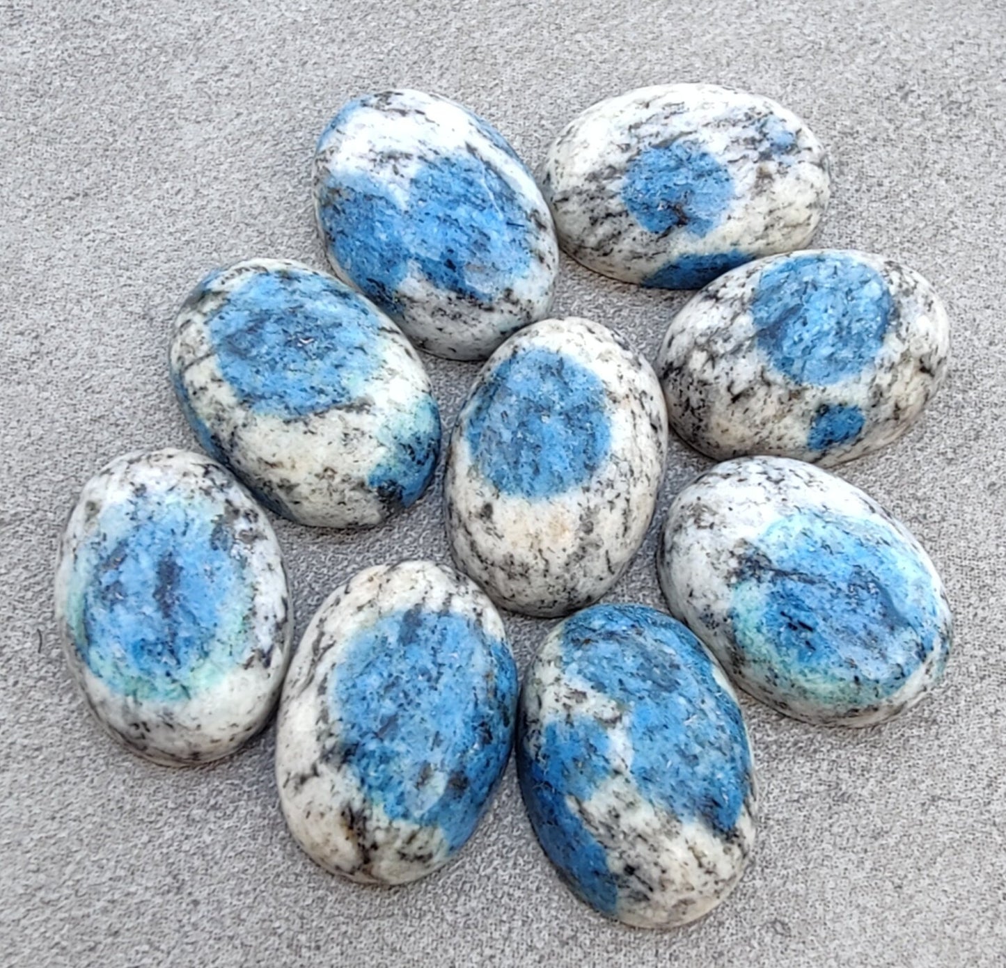 AAA+ QUALITY NATURAL K2 JASPER OVAL SHAPE CABOCHON FLAT BACK CALIRATED GEMSTONES, ALL SIZES AVAILABLE