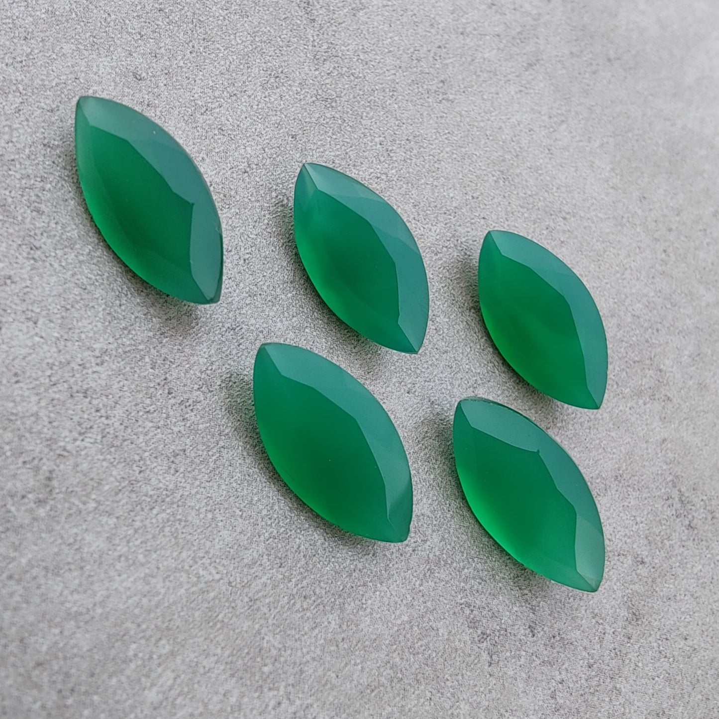 AAA+ QUALITY NATURAL GREEN ONYX MARQUISE SHAPE FACETED CUT CALIBRATED GEMSTONES, ALL SIZES AVAILABLE