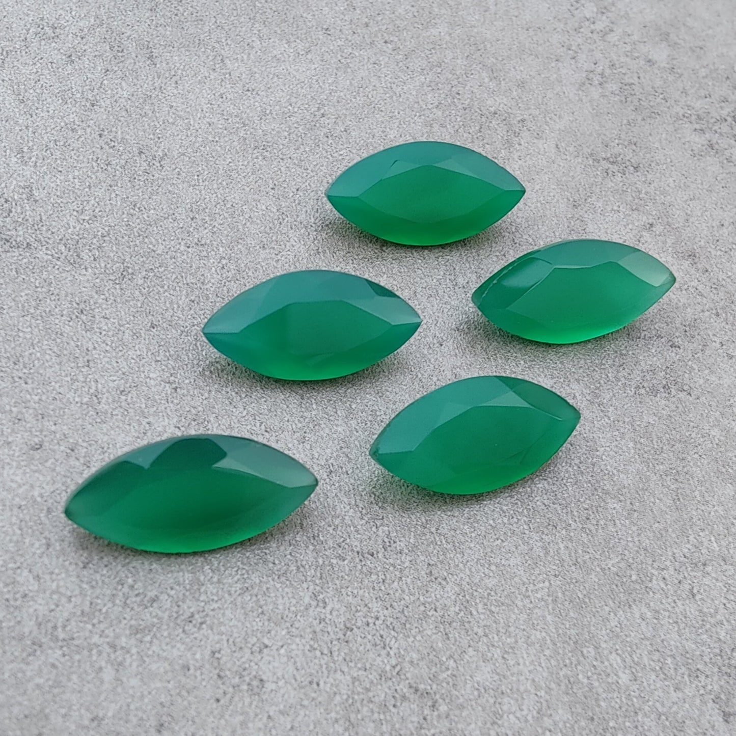 AAA+ QUALITY NATURAL GREEN ONYX MARQUISE SHAPE FACETED CUT CALIBRATED GEMSTONES, ALL SIZES AVAILABLE