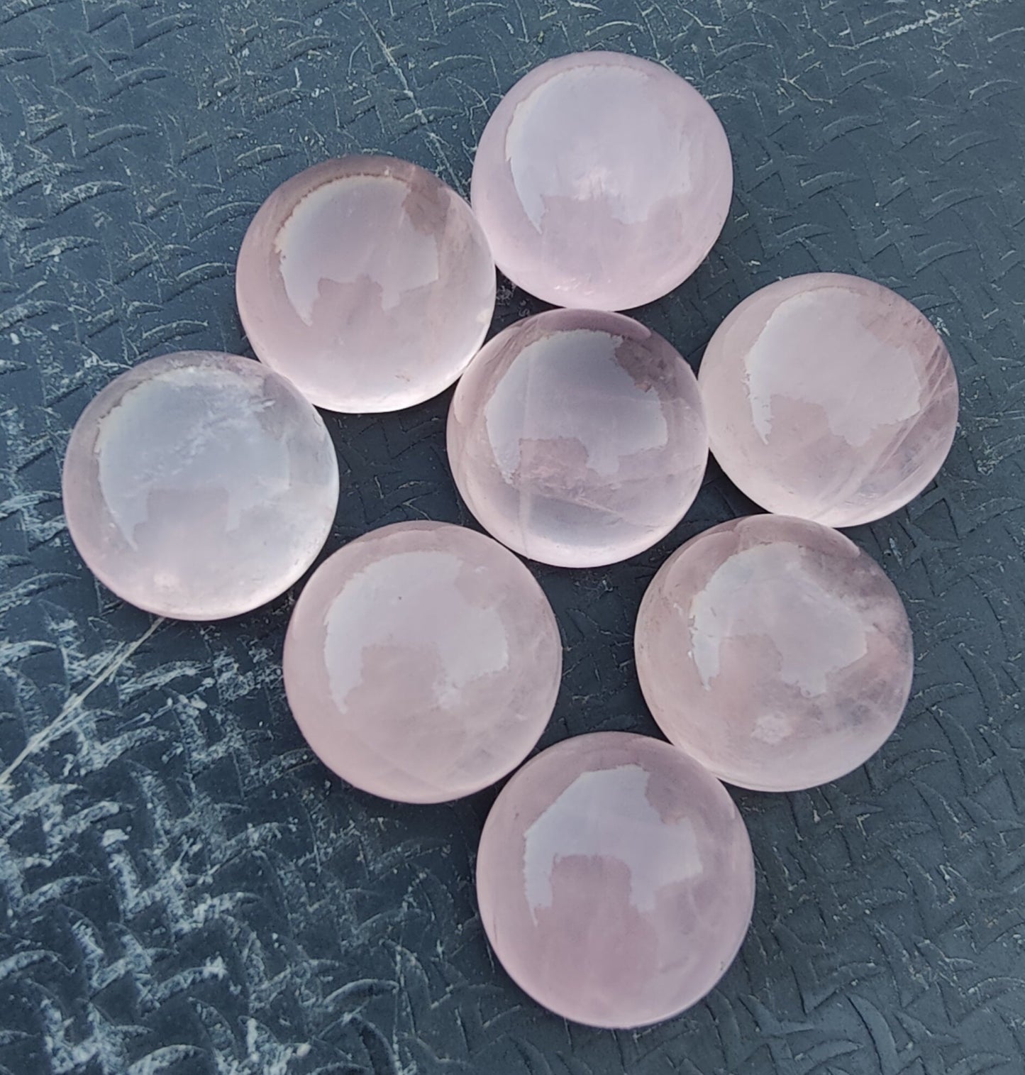 AAA+ QUALITY NATURAL ROSE QUARTZ ROUND SHAPE CABOCHON FLAT BACK CALIBRATED ROUND SHAPE GEMSTONES, ALL SIZES AVAILABLE