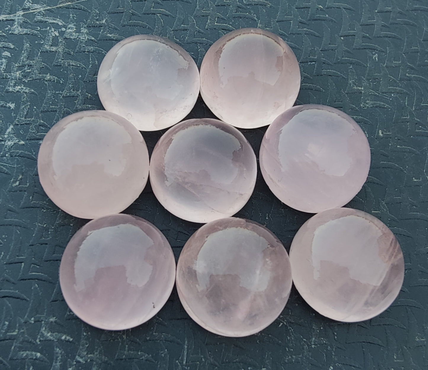 AAA+ QUALITY NATURAL ROSE QUARTZ ROUND SHAPE CABOCHON FLAT BACK CALIBRATED ROUND SHAPE GEMSTONES, ALL SIZES AVAILABLE