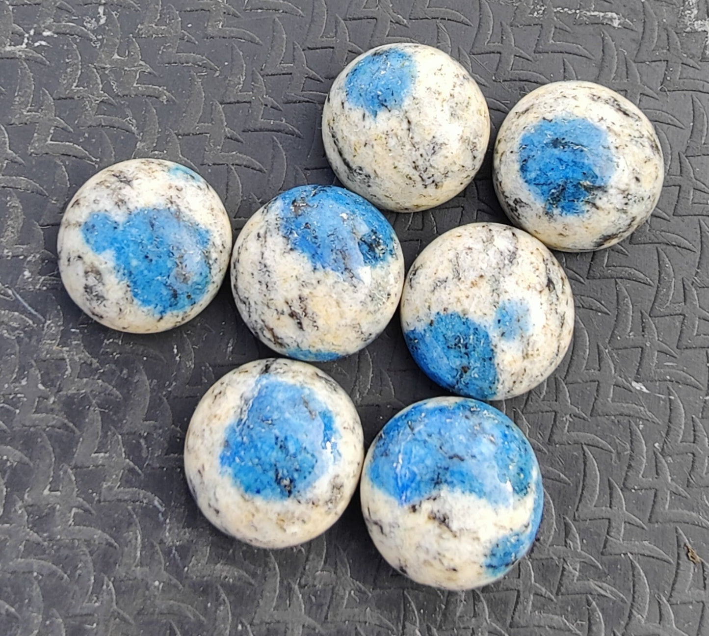 AAA+ QUALITY NATURAL K2 JASPER ROUND SHAPE CABOCHON FLAT BACK CALIBRATED GEMSTONES, ALL SIZES AVAILABLE