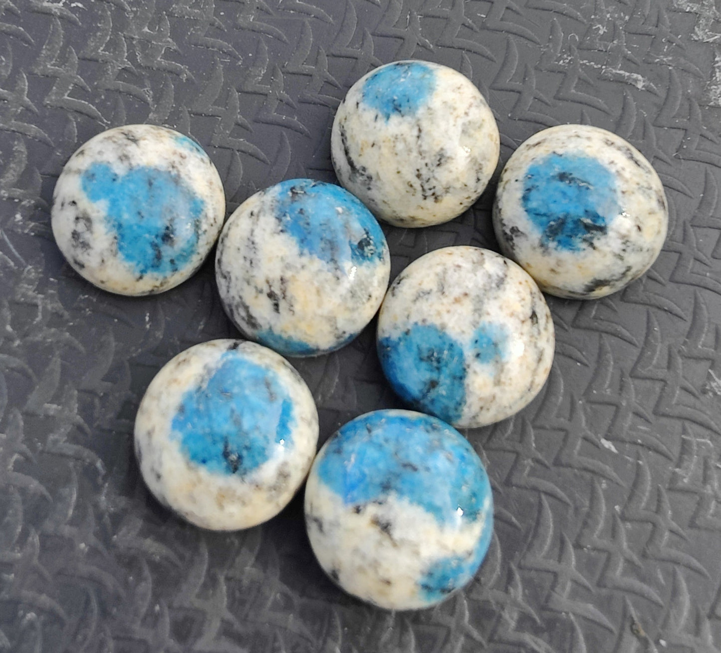 AAA+ QUALITY NATURAL K2 JASPER ROUND SHAPE CABOCHON FLAT BACK CALIBRATED GEMSTONES, ALL SIZES AVAILABLE
