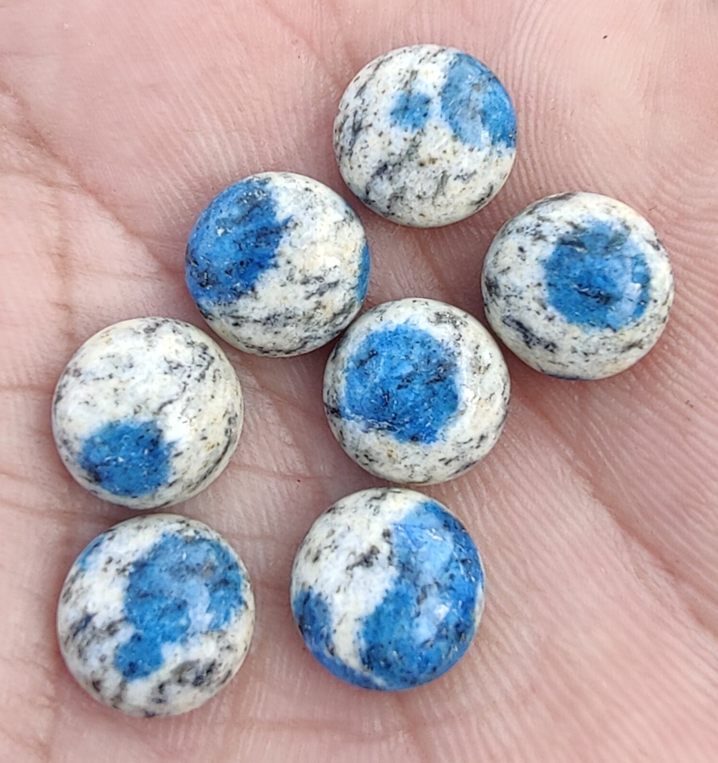 AAA+ QUALITY NATURAL K2 JASPER ROUND SHAPE CABOCHON FLAT BACK CALIBRATED GEMSTONES, ALL SIZES AVAILABLE