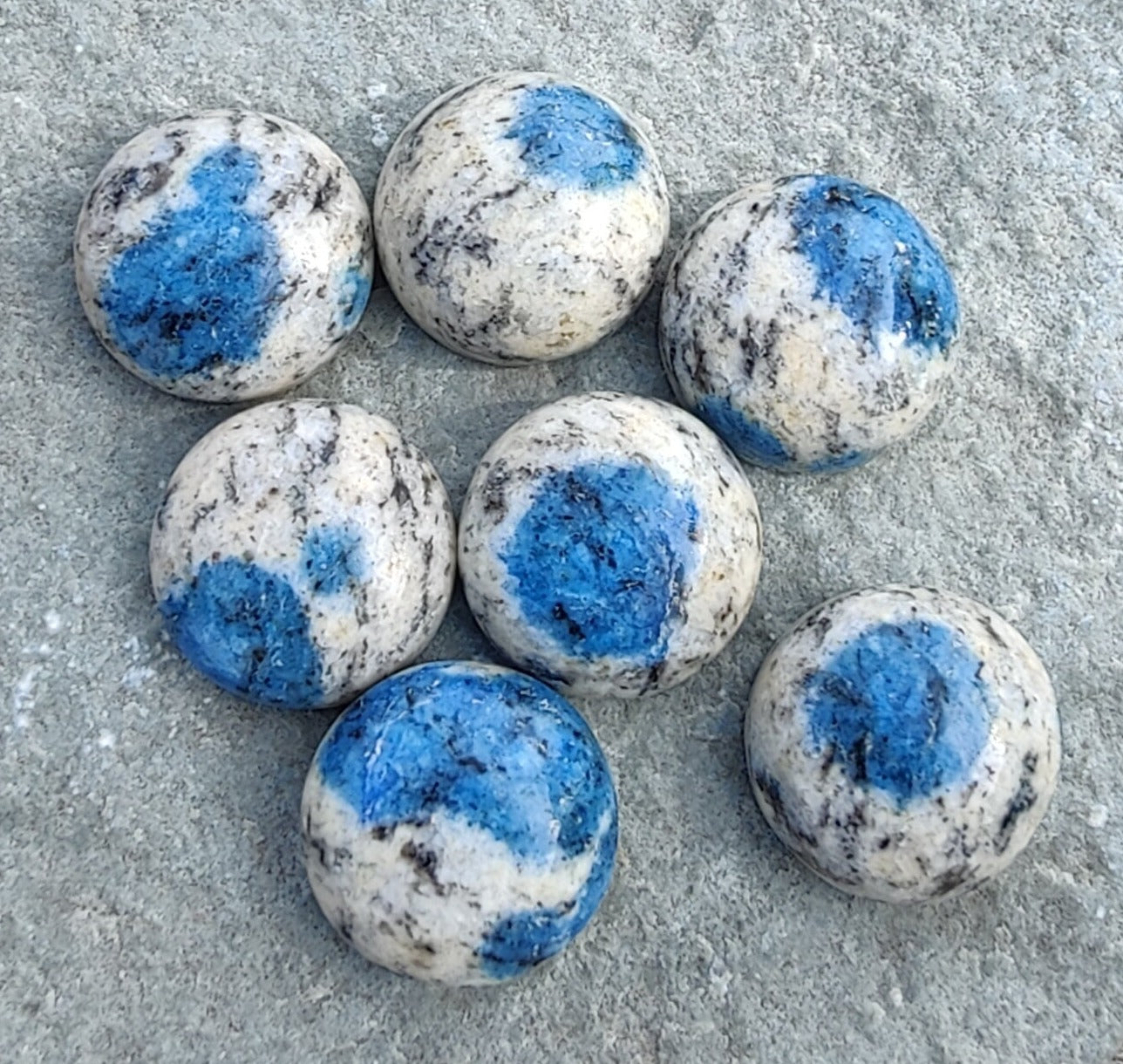 AAA+ QUALITY NATURAL K2 JASPER ROUND SHAPE CABOCHON FLAT BACK CALIBRATED GEMSTONES, ALL SIZES AVAILABLE