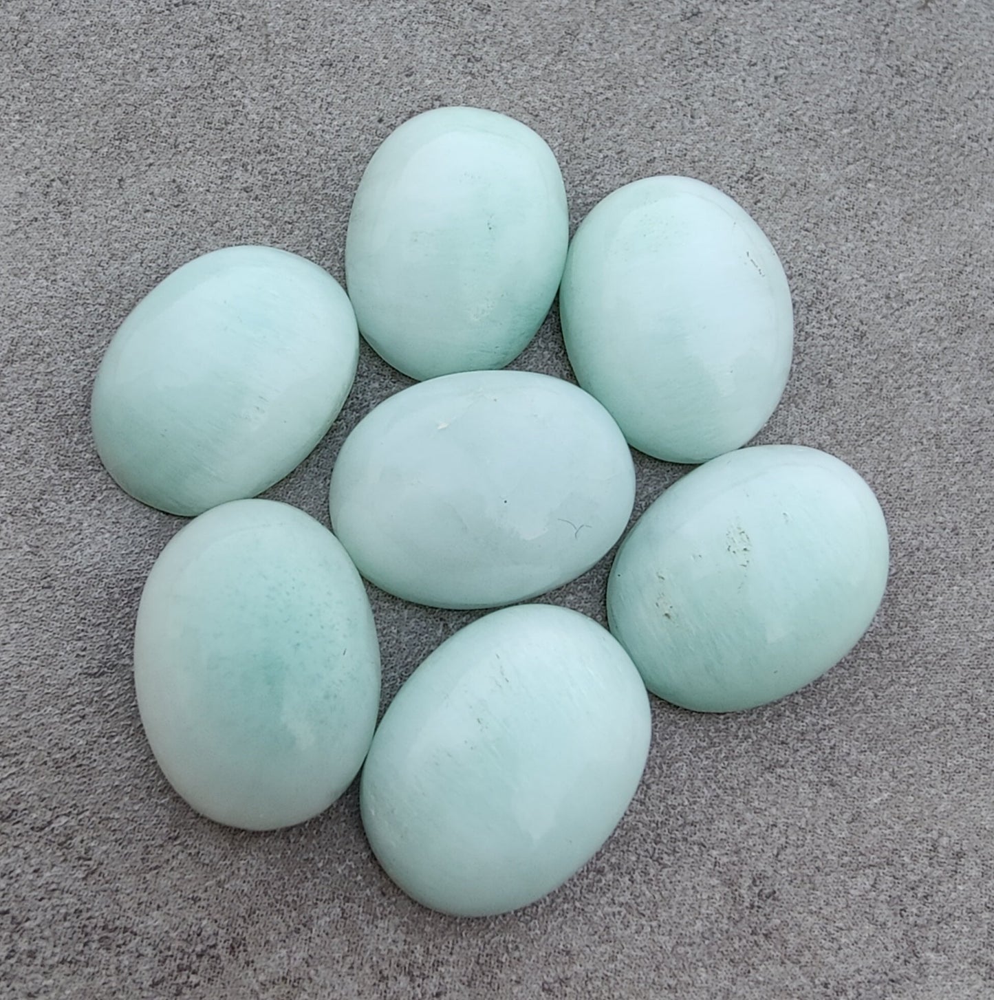 AAA+ QUALITY NATURAL ARAGONITE OVAL SHAPE CABOCHON FLAT BACK CALIRATED GEMSTONES, ALL SIZES AVAILABLE