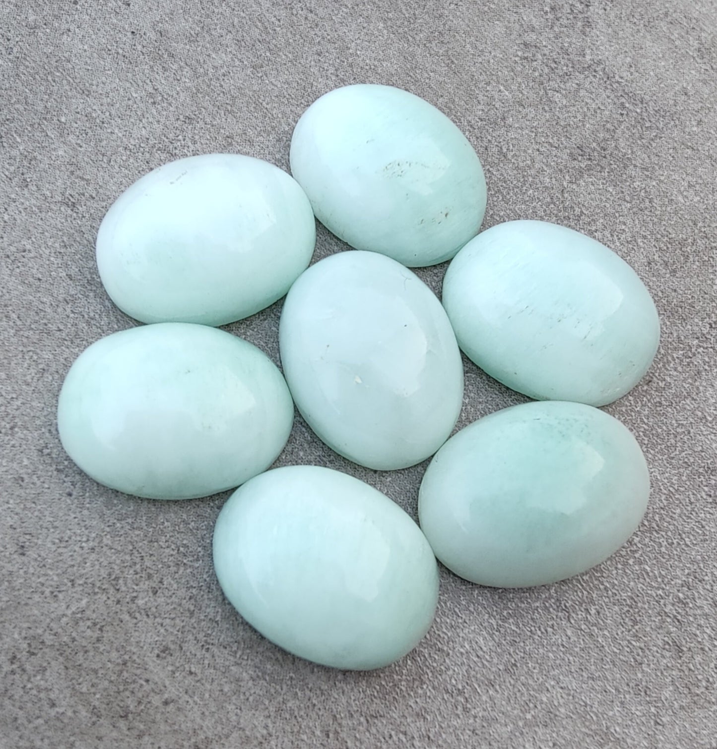 AAA+ QUALITY NATURAL ARAGONITE OVAL SHAPE CABOCHON FLAT BACK CALIRATED GEMSTONES, ALL SIZES AVAILABLE