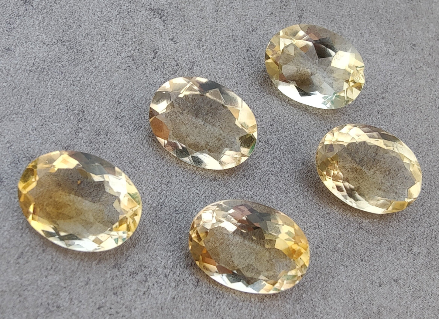 AAA+ QUALITY NATURAL CITRINE OVAL SHAPE FACETED CUT FLAT BACK CALIBRATED WHOLESALE GEMSTONES, ALL SIZES AVAILABLE