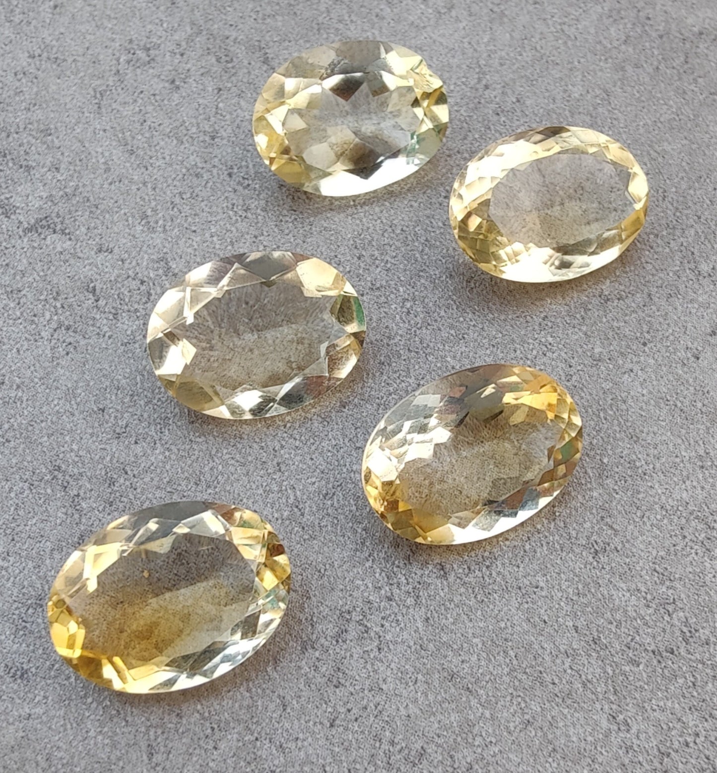 AAA+ QUALITY NATURAL CITRINE OVAL SHAPE FACETED CUT FLAT BACK CALIBRATED WHOLESALE GEMSTONES, ALL SIZES AVAILABLE