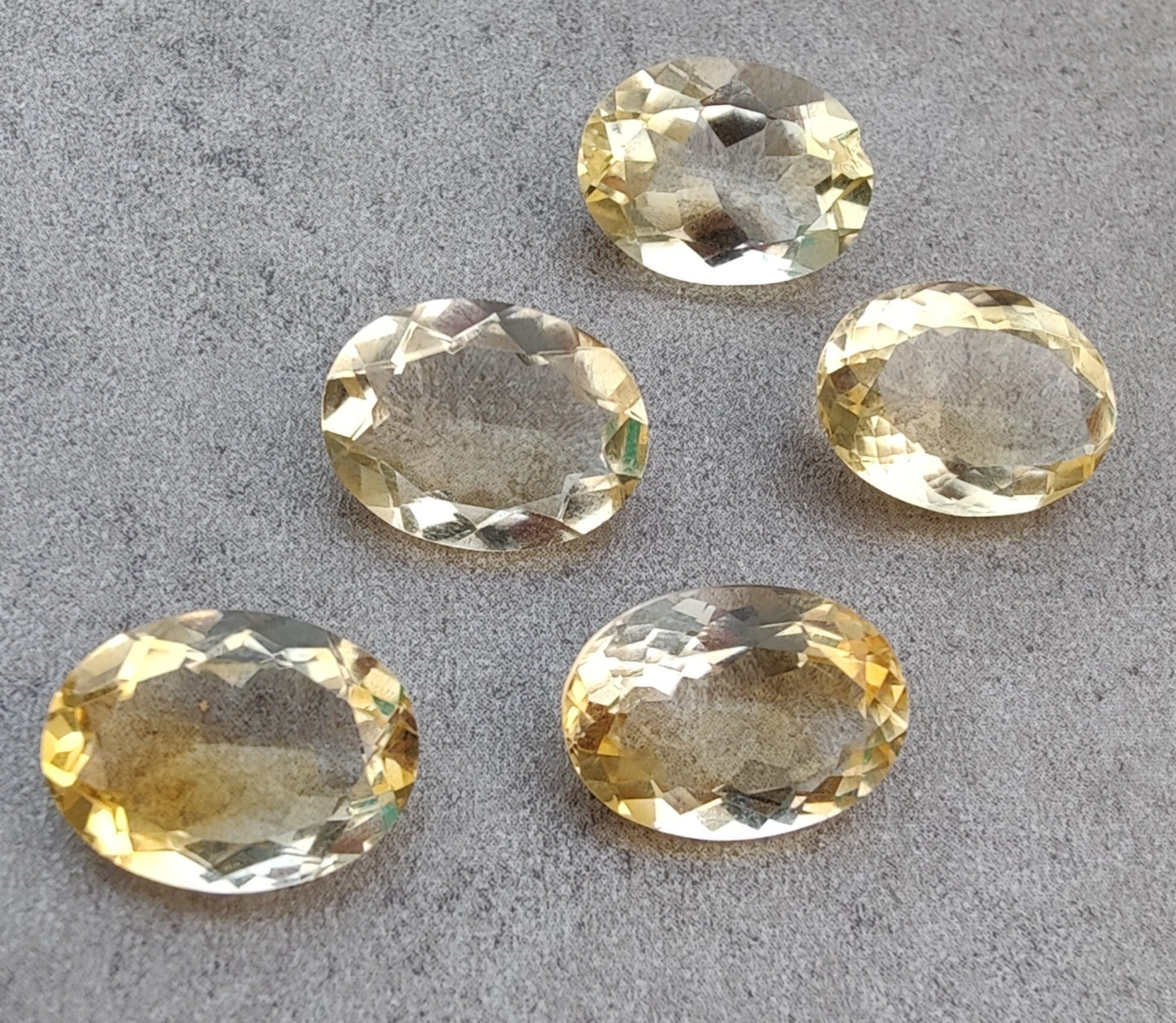 AAA+ QUALITY NATURAL CITRINE OVAL SHAPE FACETED CUT FLAT BACK CALIBRATED WHOLESALE GEMSTONES, ALL SIZES AVAILABLE