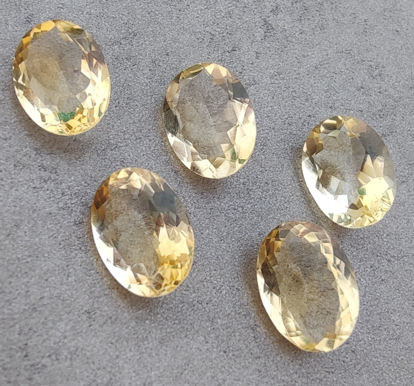 AAA+ QUALITY NATURAL CITRINE OVAL SHAPE FACETED CUT FLAT BACK CALIBRATED WHOLESALE GEMSTONES, ALL SIZES AVAILABLE
