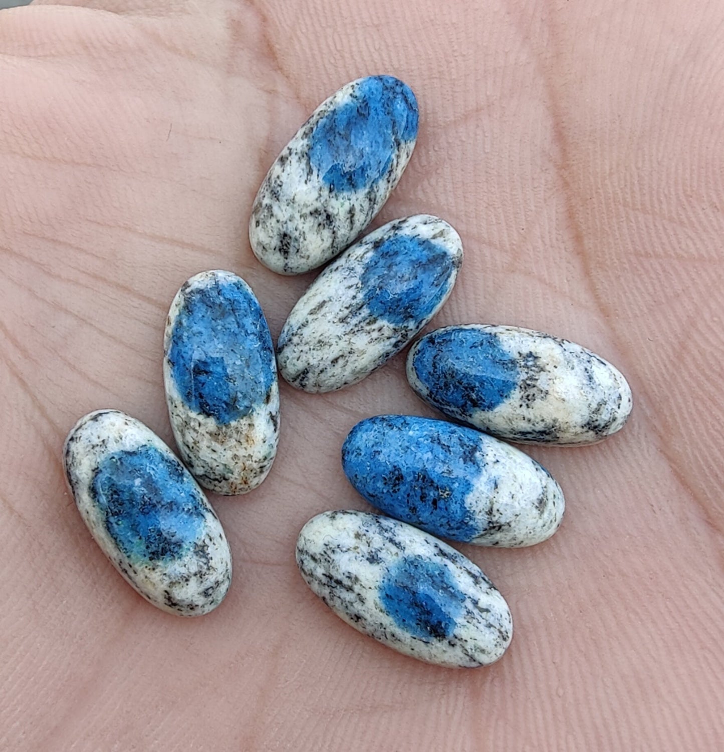 NATURAL K2 JASPER BIG OVAL SHAPE CABOCHON FLAT BACK CALIBRATED BEDA SHAPE GEMSTONES, ALL SIZES AVAILABLE