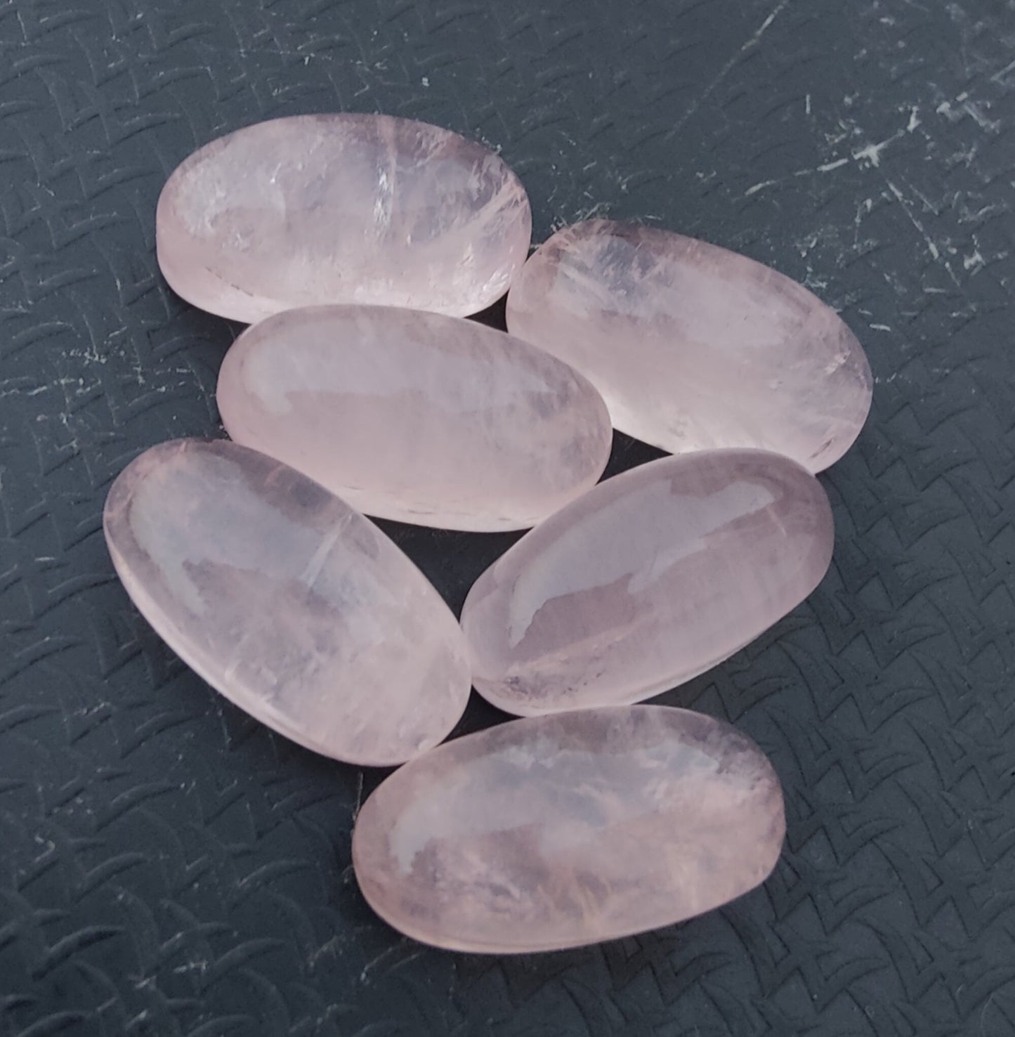 AAA+ QUALITY NATURAL ROSE QUARTZ BIG OVAL SHAPE CABOCHON FLAT BACK CALIBRATED BEDA SHAPE GEMSTONE, ALL SIZES AVAILABLE