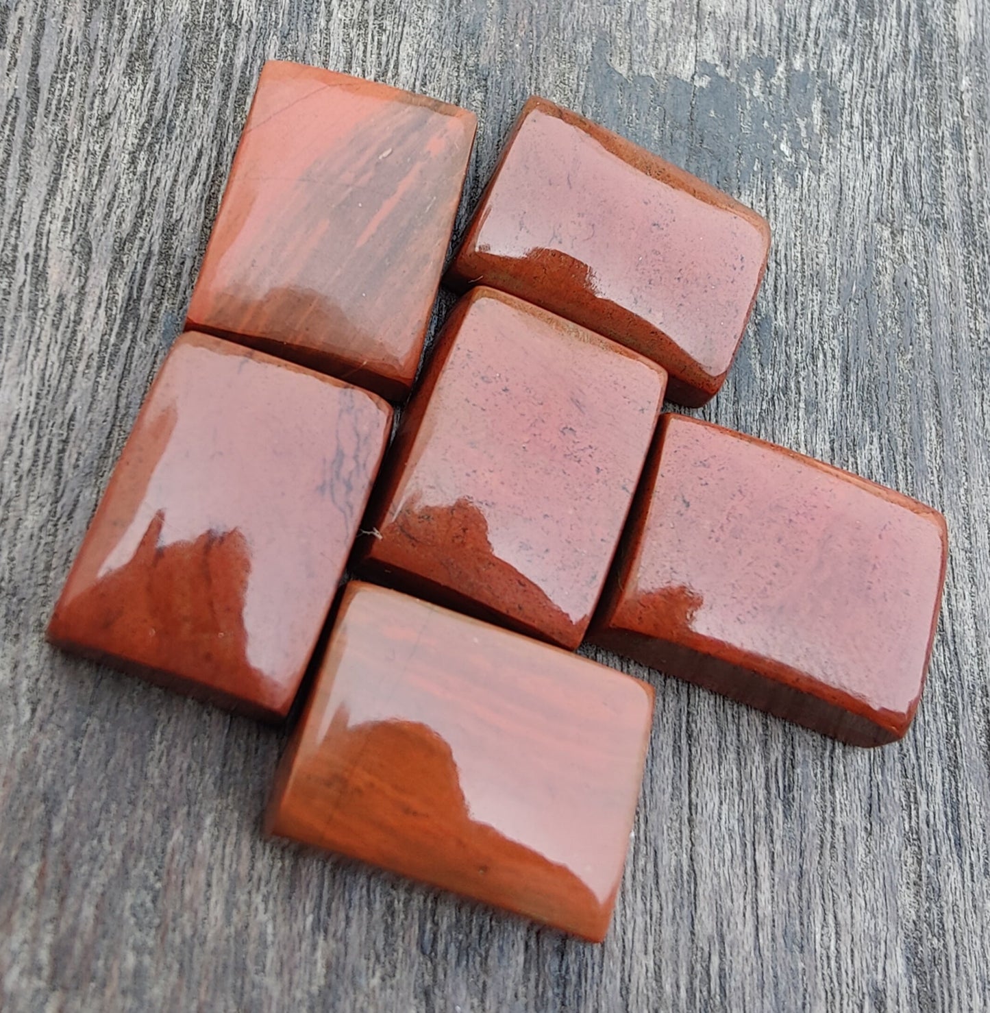 AAA+ QUALITY NATURAL RED JASPER RECTANGLE SHAPE CABOCHON FLAT BACK CALIBRATED LOOSE GEMSTONES, ALL SIZES AVAILABLE