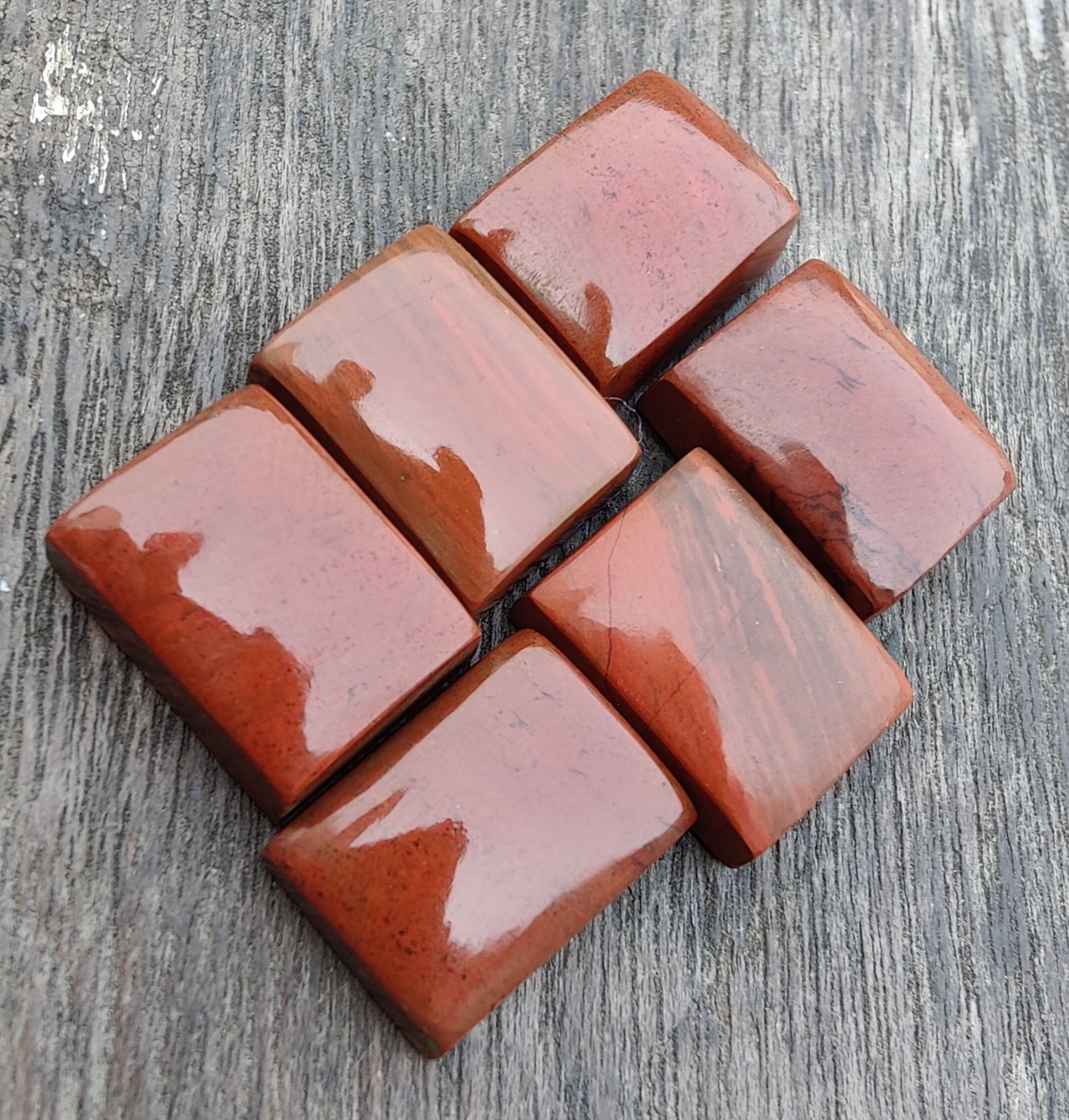 AAA+ QUALITY NATURAL RED JASPER RECTANGLE SHAPE CABOCHON FLAT BACK CALIBRATED LOOSE GEMSTONES, ALL SIZES AVAILABLE