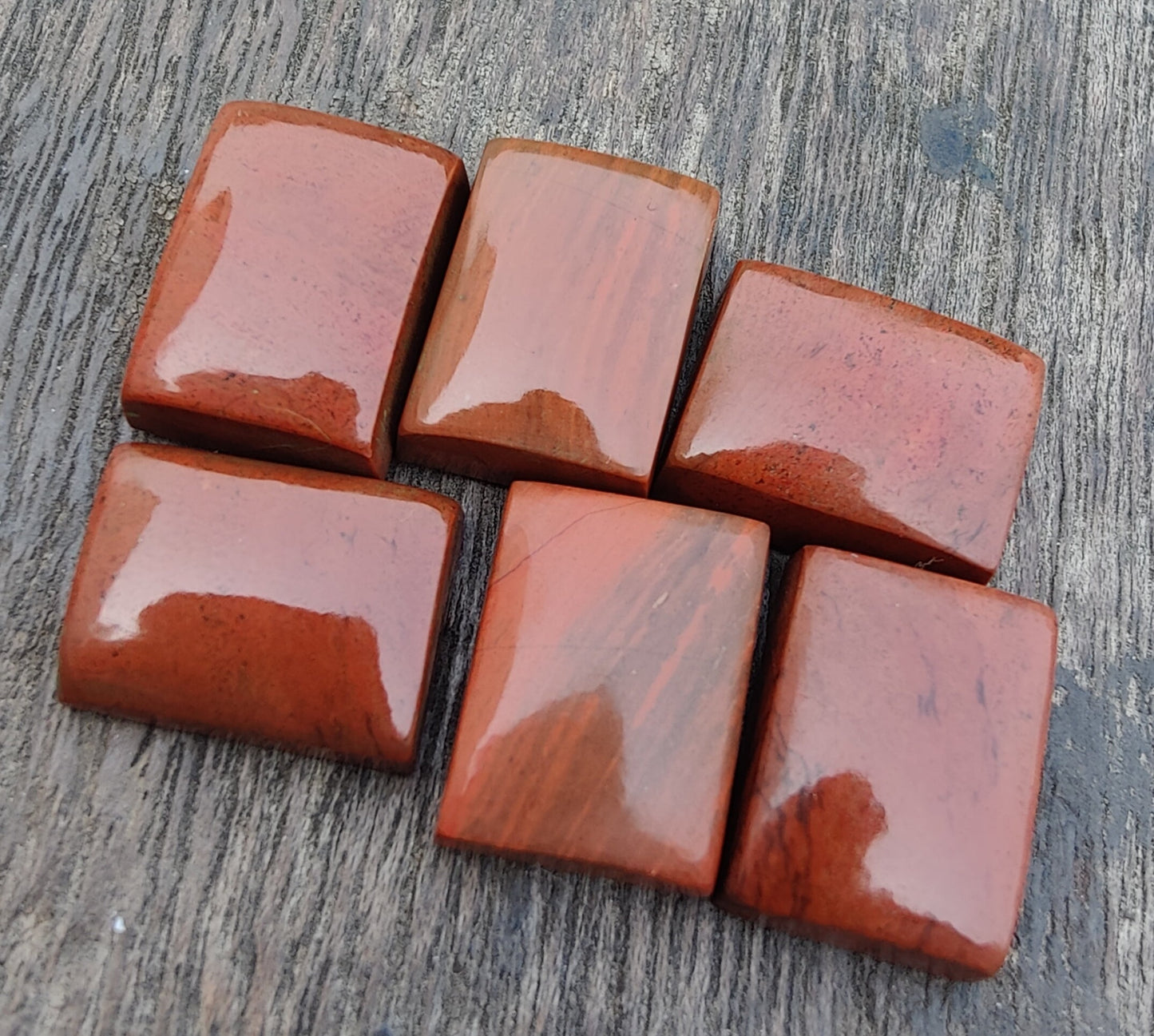 AAA+ QUALITY NATURAL RED JASPER RECTANGLE SHAPE CABOCHON FLAT BACK CALIBRATED LOOSE GEMSTONES, ALL SIZES AVAILABLE