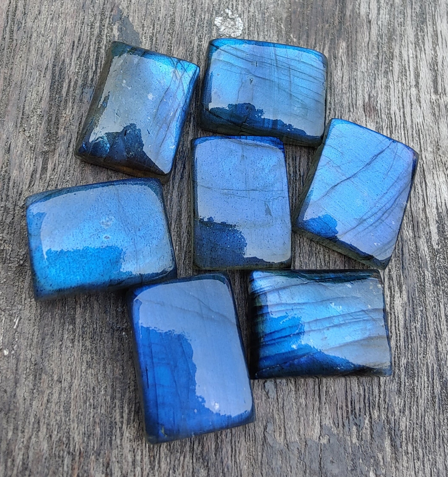 AAA+ QUALITY NATURAL LABRADORITE RECTANGLE SHAPE CABOCHON FLAT BACK CALIBRATED WHOLESALE GEMSTONES, ALL SIZES AVAILABLE