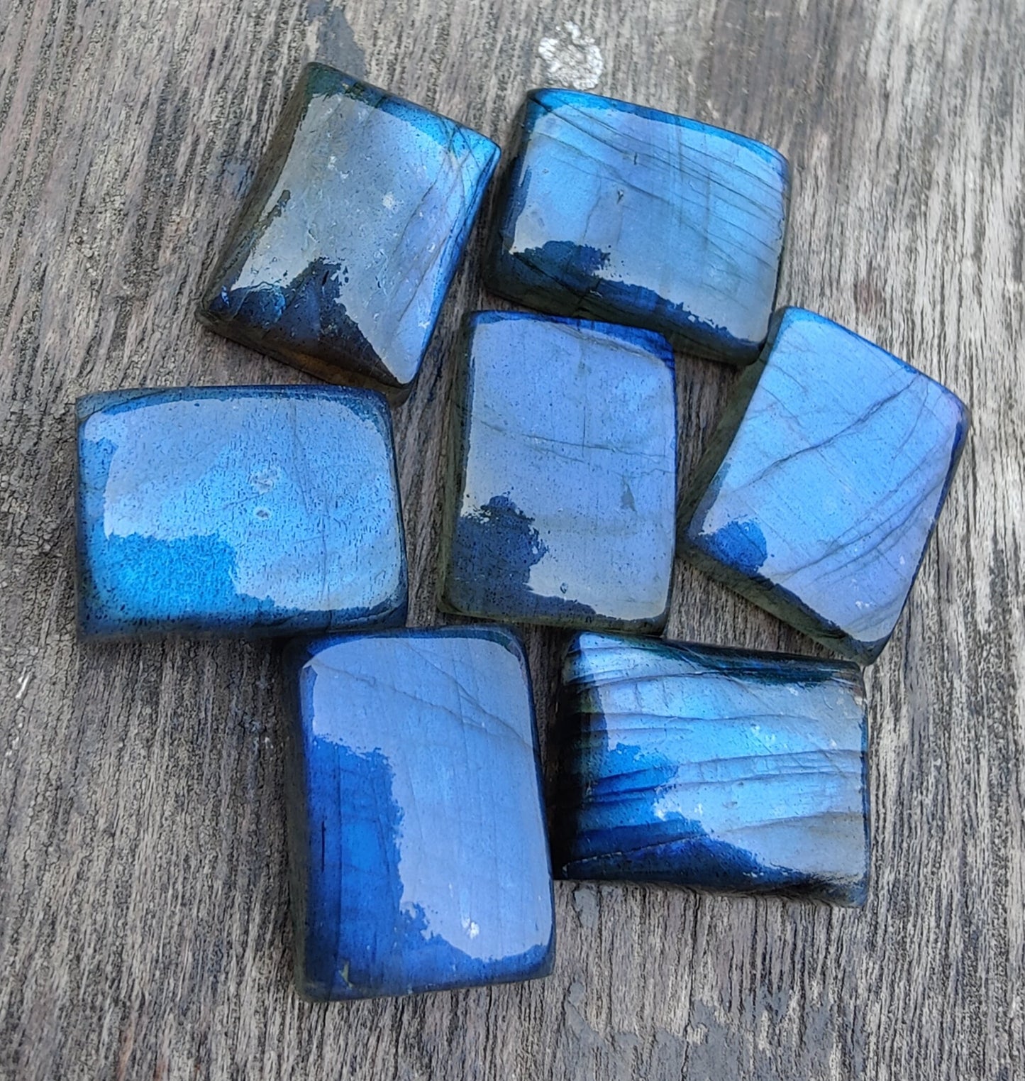 AAA+ QUALITY NATURAL LABRADORITE RECTANGLE SHAPE CABOCHON FLAT BACK CALIBRATED WHOLESALE GEMSTONES, ALL SIZES AVAILABLE