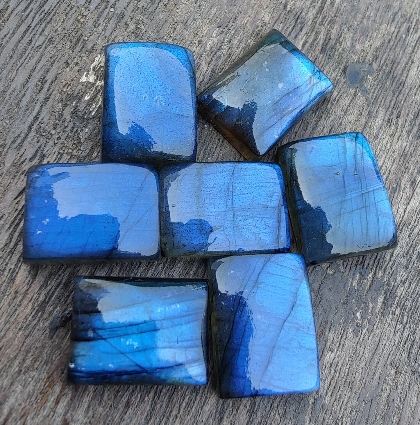 AAA+ QUALITY NATURAL LABRADORITE RECTANGLE SHAPE CABOCHON FLAT BACK CALIBRATED WHOLESALE GEMSTONES, ALL SIZES AVAILABLE